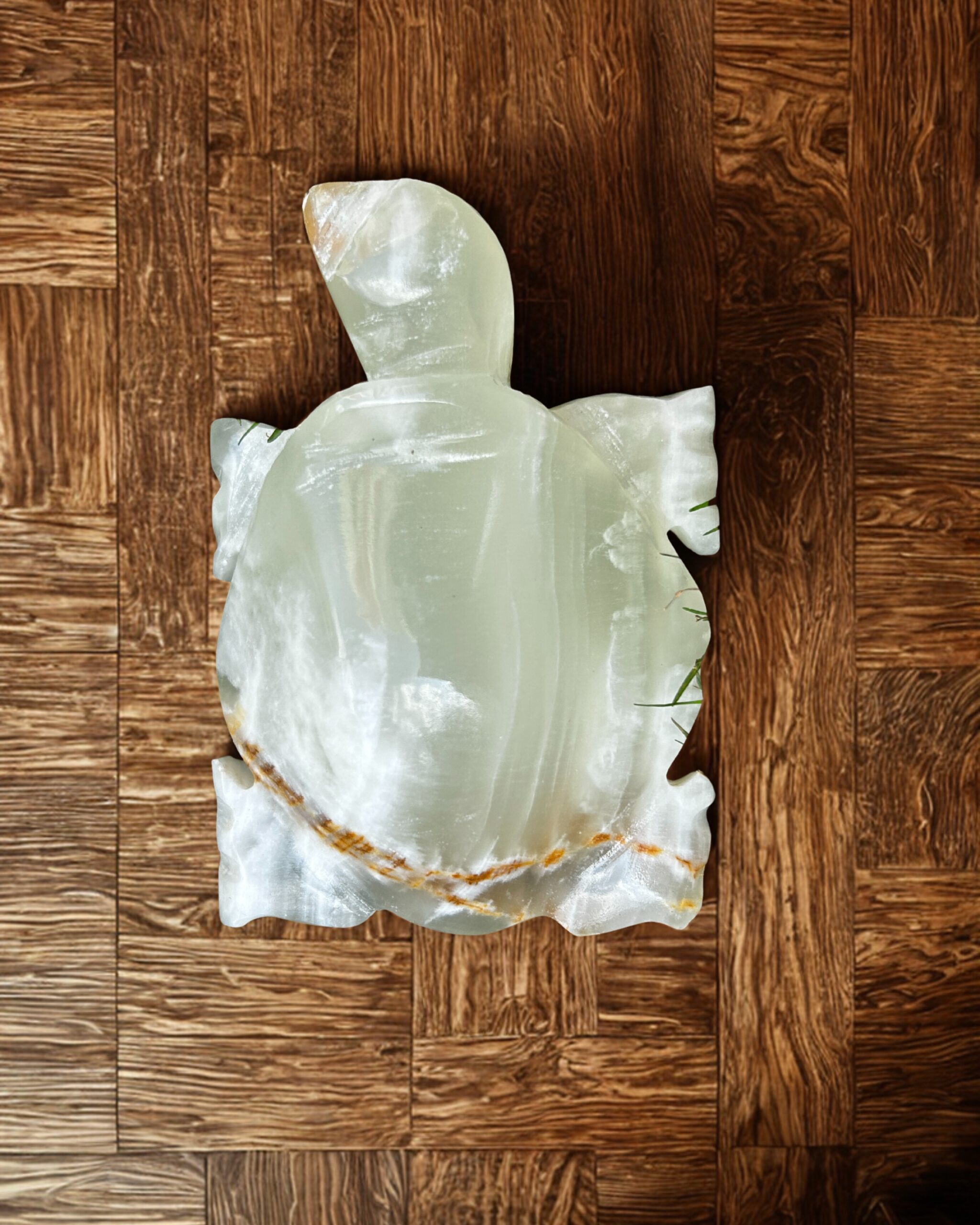 Handcrafted100% Natural Onyx Good Luck Tortoise Figurine 4"