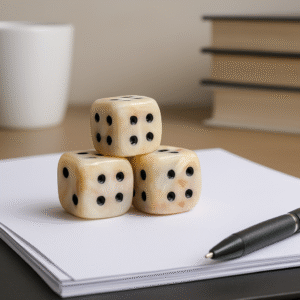Handcrafted Onyx Marble Dice – Natural Stone Paperweight & Home/Office Décor