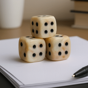 Handcrafted Onyx Marble Dice – Natural Stone Paperweight & Home/Office Décor