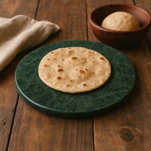 Premium Green Granite Chakla/Rolling Board for Kitchen – Handmade 10 inch