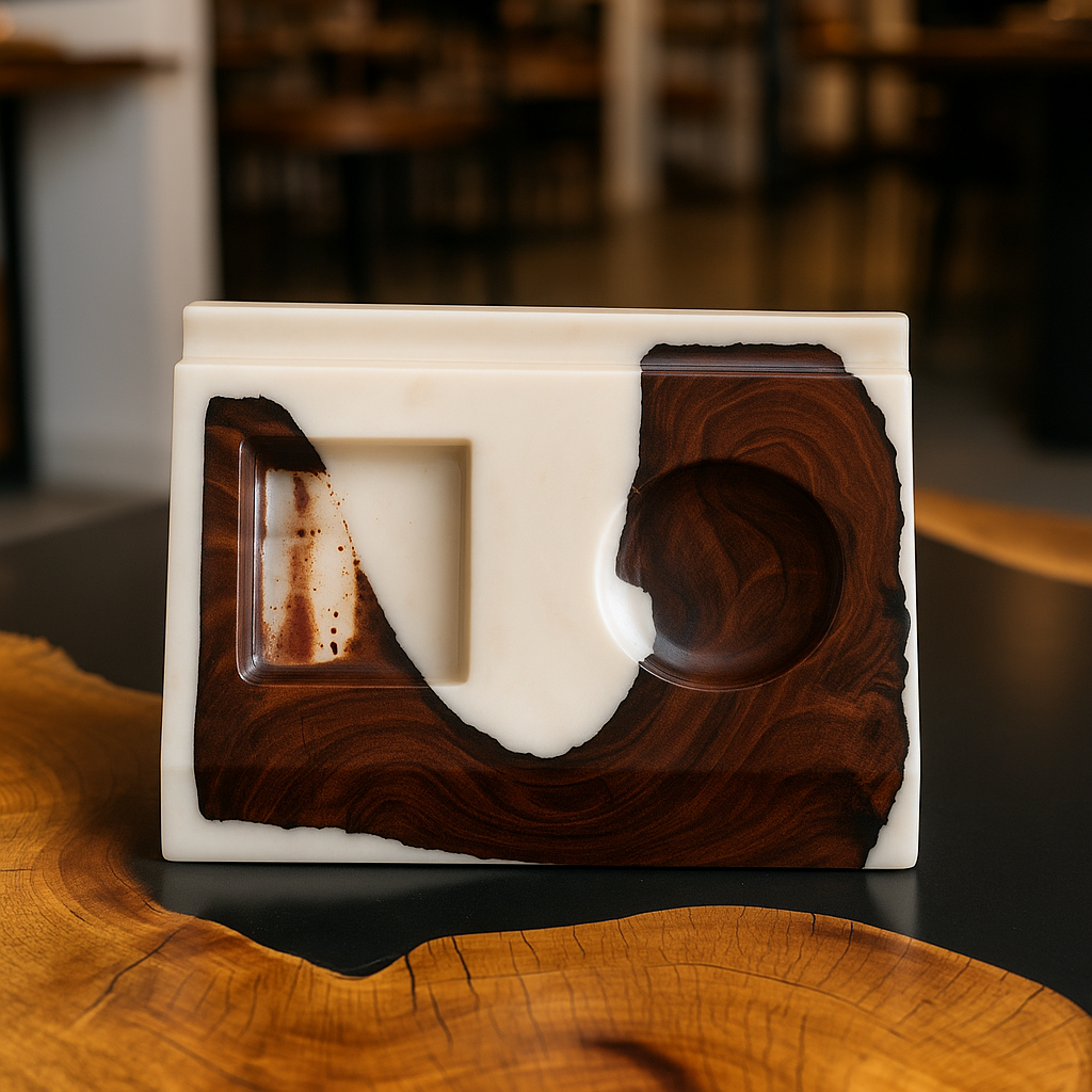 Handmade Premium Epoxy Resin Office Table Organizer for Home & Workspace - Image 3