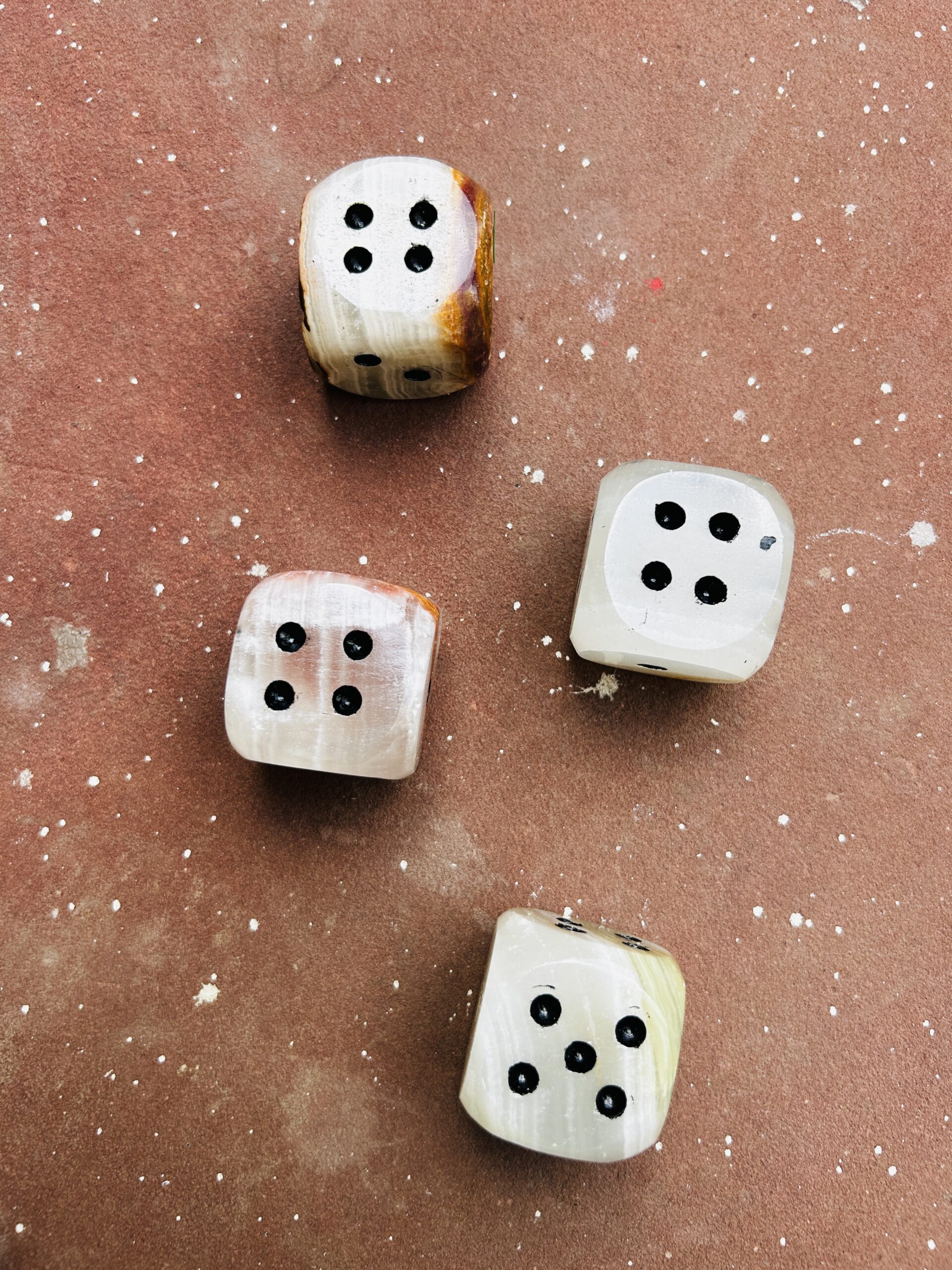 Handcrafted Onyx Marble Dice – Natural Stone Paperweight & Home/Office Décor - Image 7
