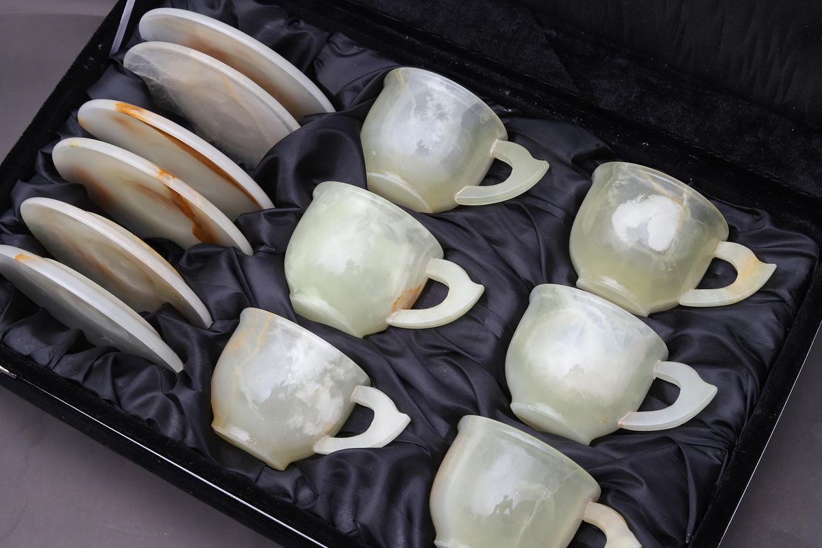 Onyx Marble Tea & Coffee Cup set (Handmade set of 6) - Image 4