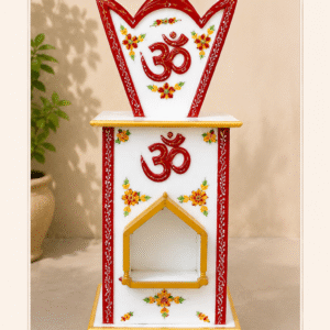 Handcrafted White Makrana Marble Tulsi Planter/Vrindavan | 12 x 12 x 24 Inch